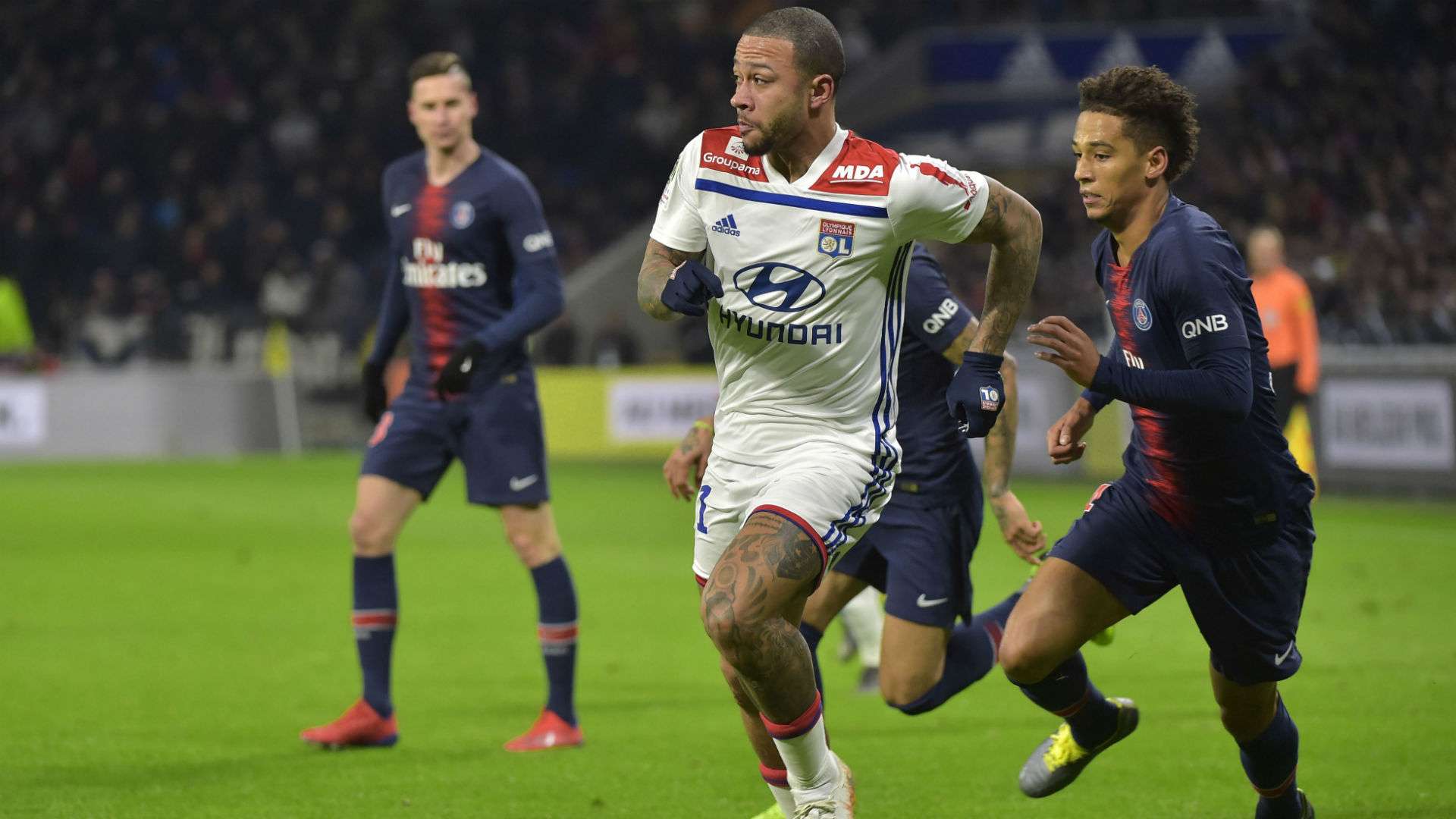 Memphis Depay Lyon PSG Ligue 1 03022019