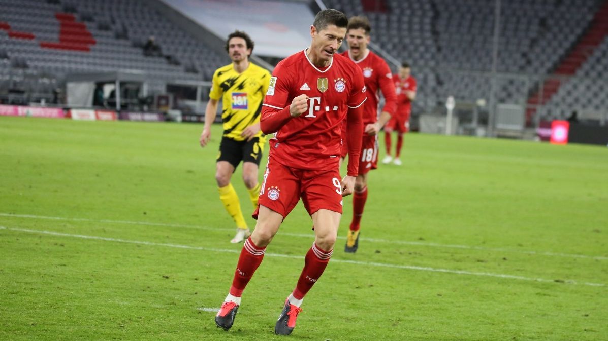 Robert Lewandowski Bayern 4 x 2 Borussia Dortmund Bundesliga 2020/21