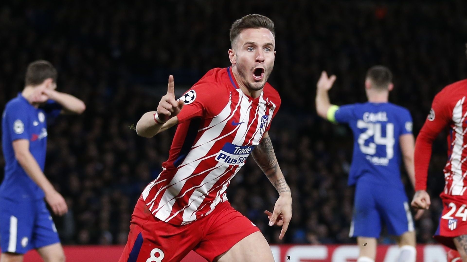 Saul Niguez, Chelsea vs Atletico Madrid