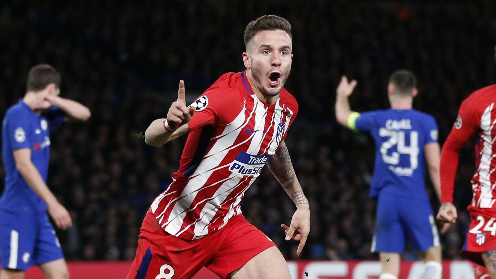 Saul Niguez, Chelsea vs Atletico Madrid