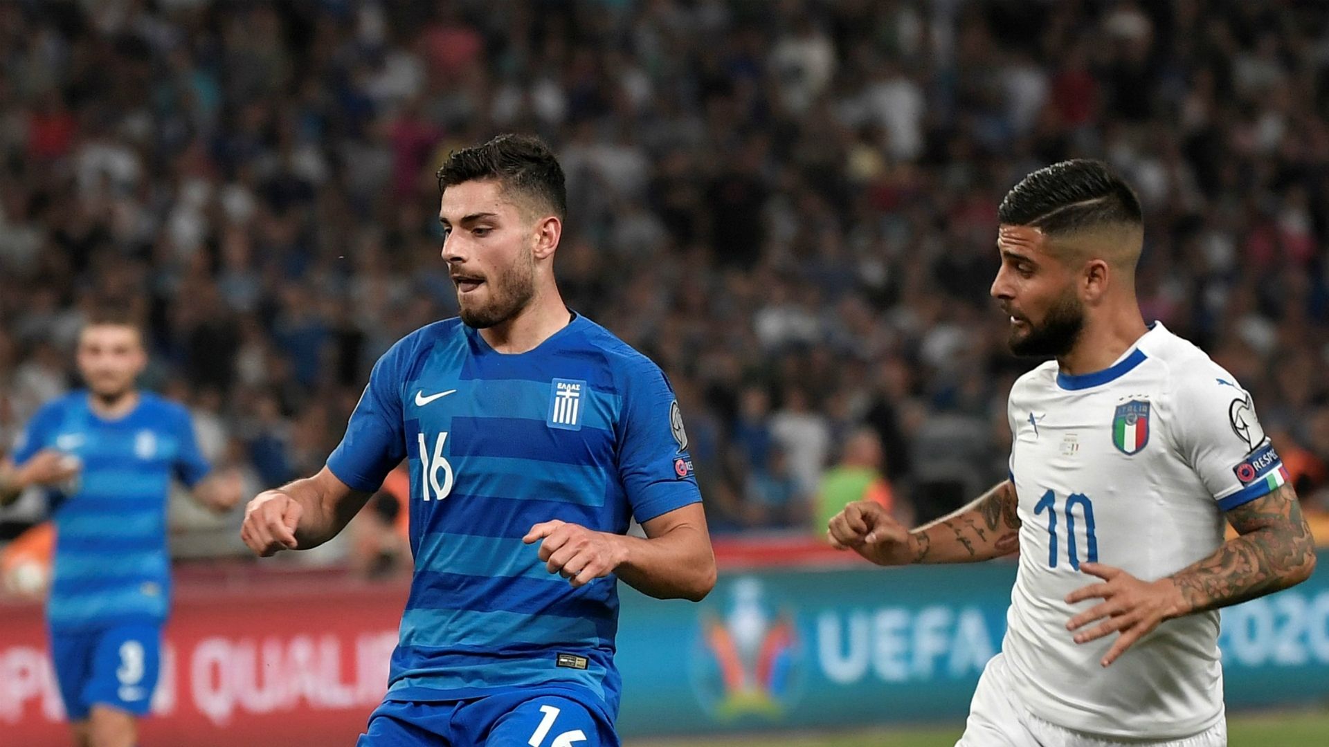 Masouras Insigne Greece Italy EURO 2020 Quali 2019