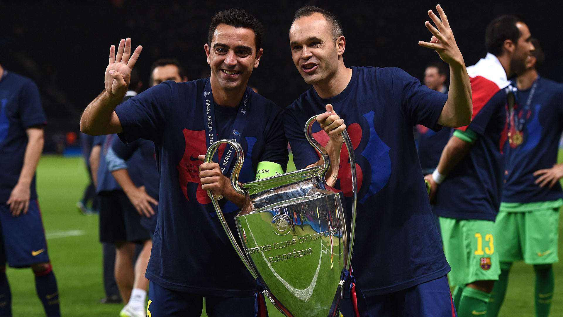 Xavi Andres Iniesta FC Barcelona Champions League Final 06062015