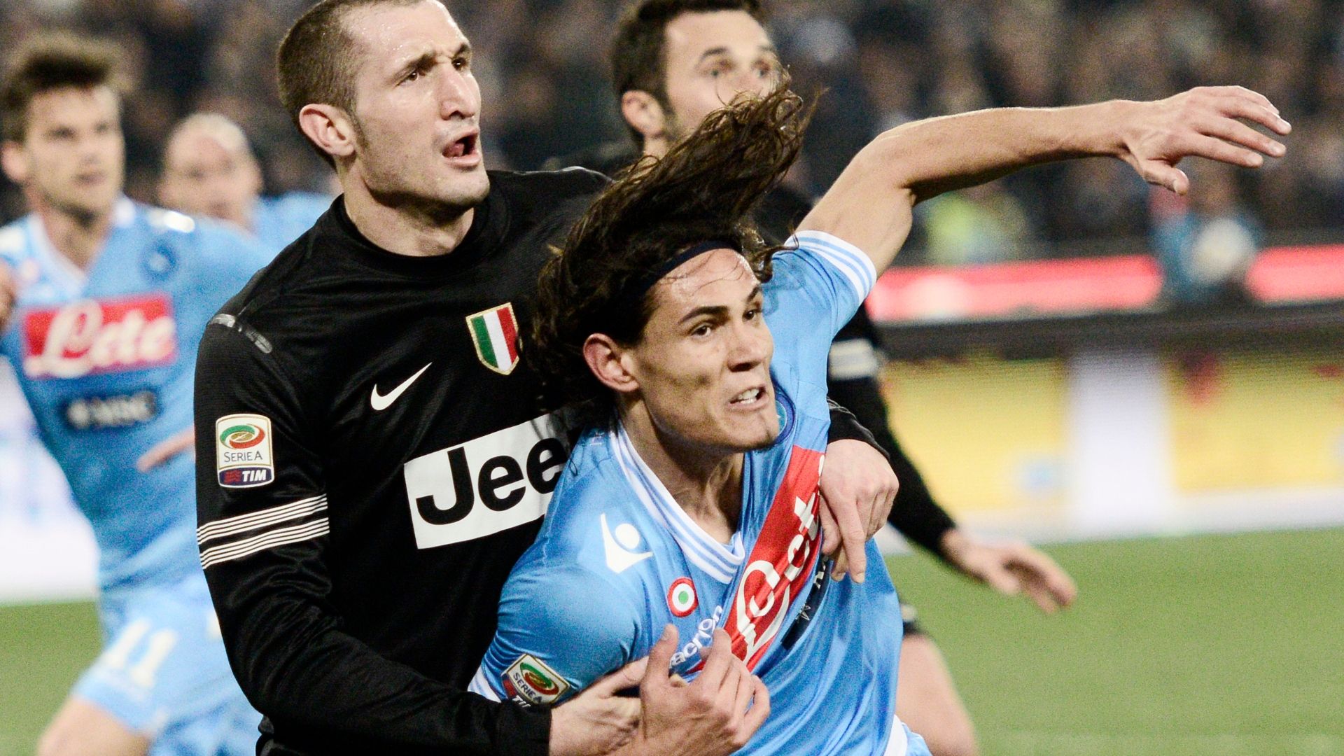 Chiellini Cavani Napoli Juve