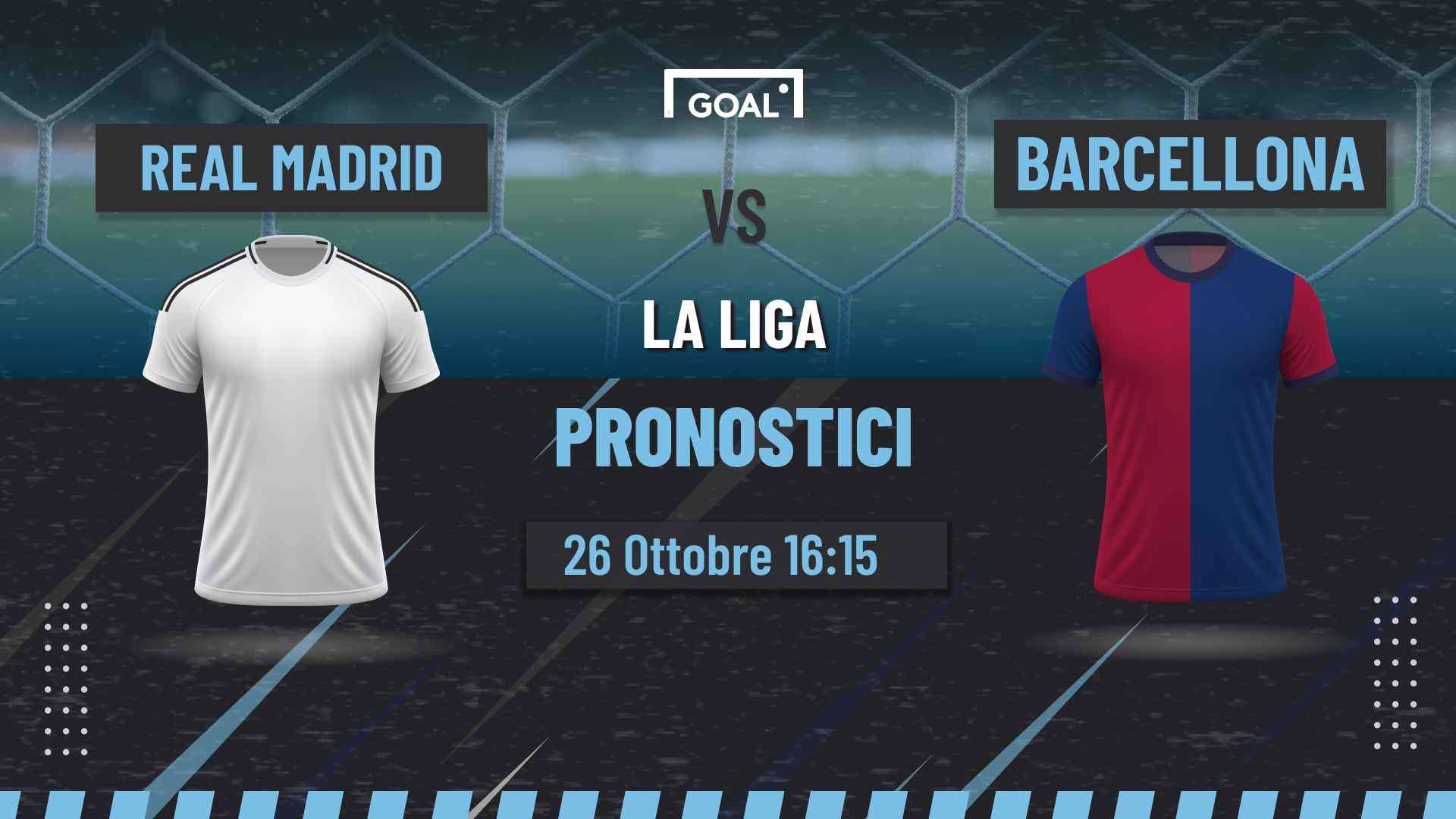pronostici Real Madrid - Barcellona