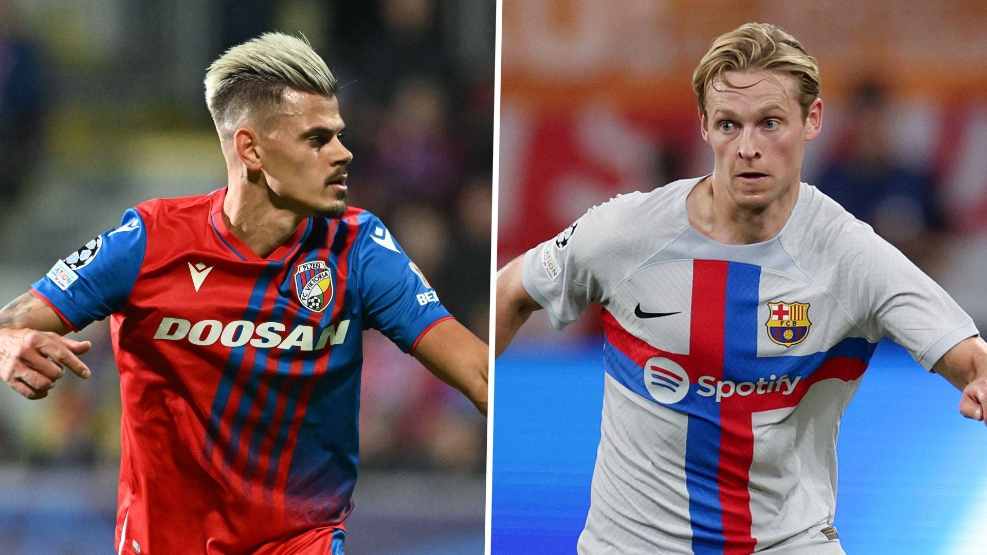 Barcelona Viktoria Plzen Jan Kliment Frenkie De Jong