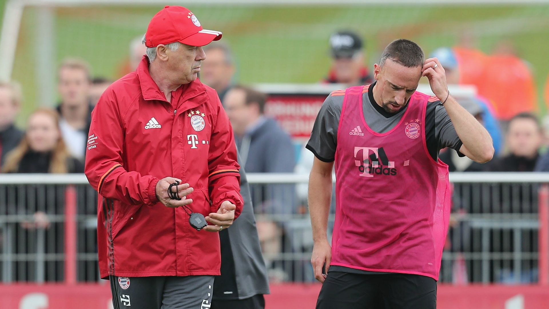 Carlo Ancelotti Franck Ribery 2016