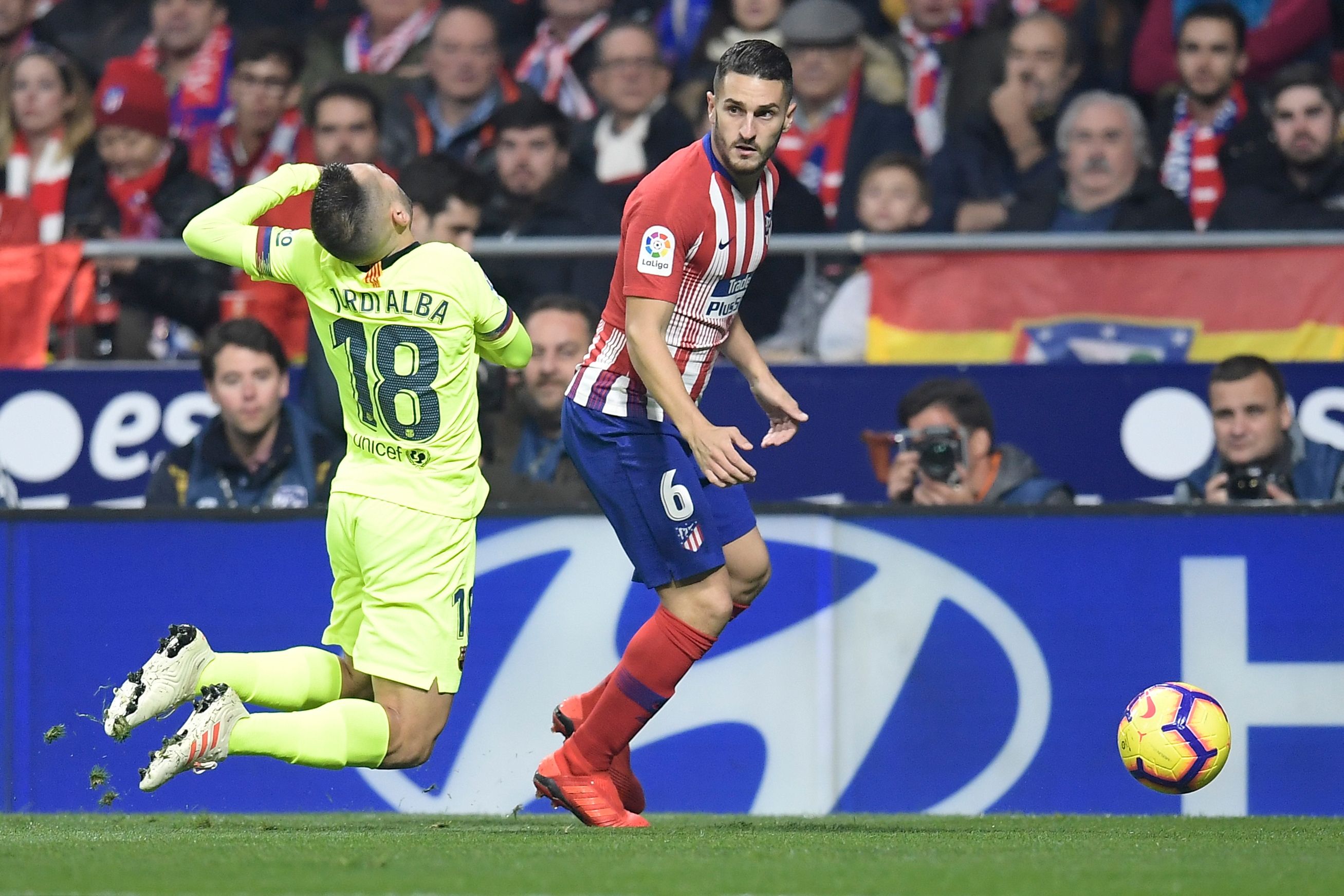 JORDI ALBA SAUL ATLETICO MADRID BARCELONA LALIGA