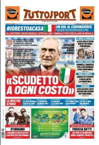 27 March Tuttosport