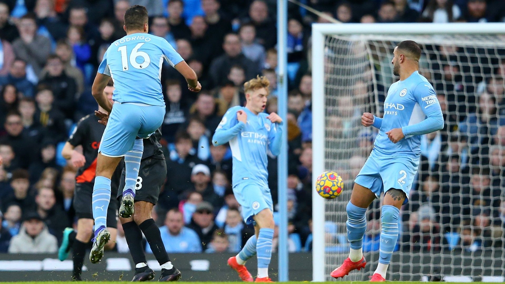 Rodri Man City vs Everton Premier League 2021-22