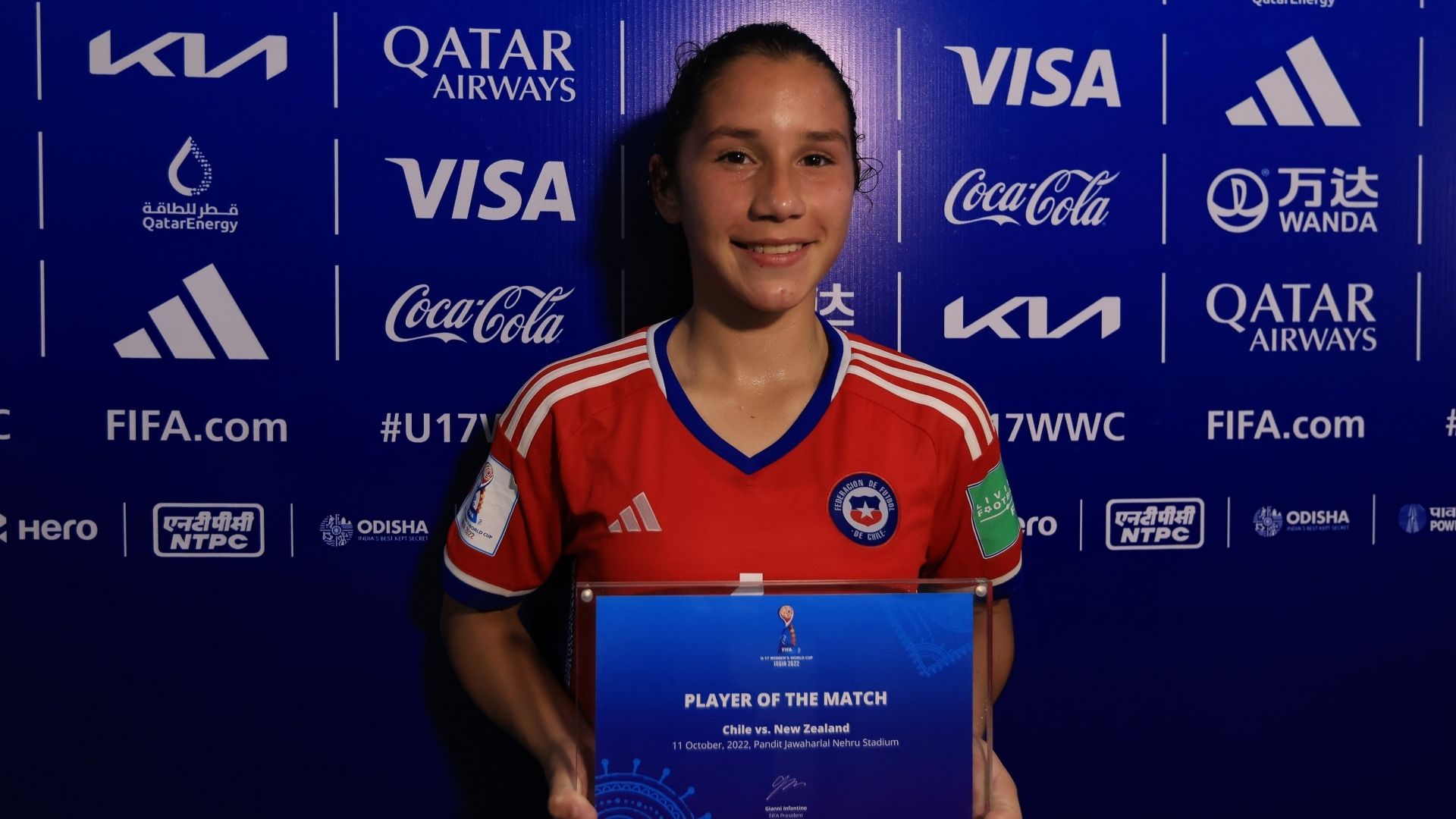 Chile Anaís Álvarez Sub 17 vs. Nueva Zelanda 111022