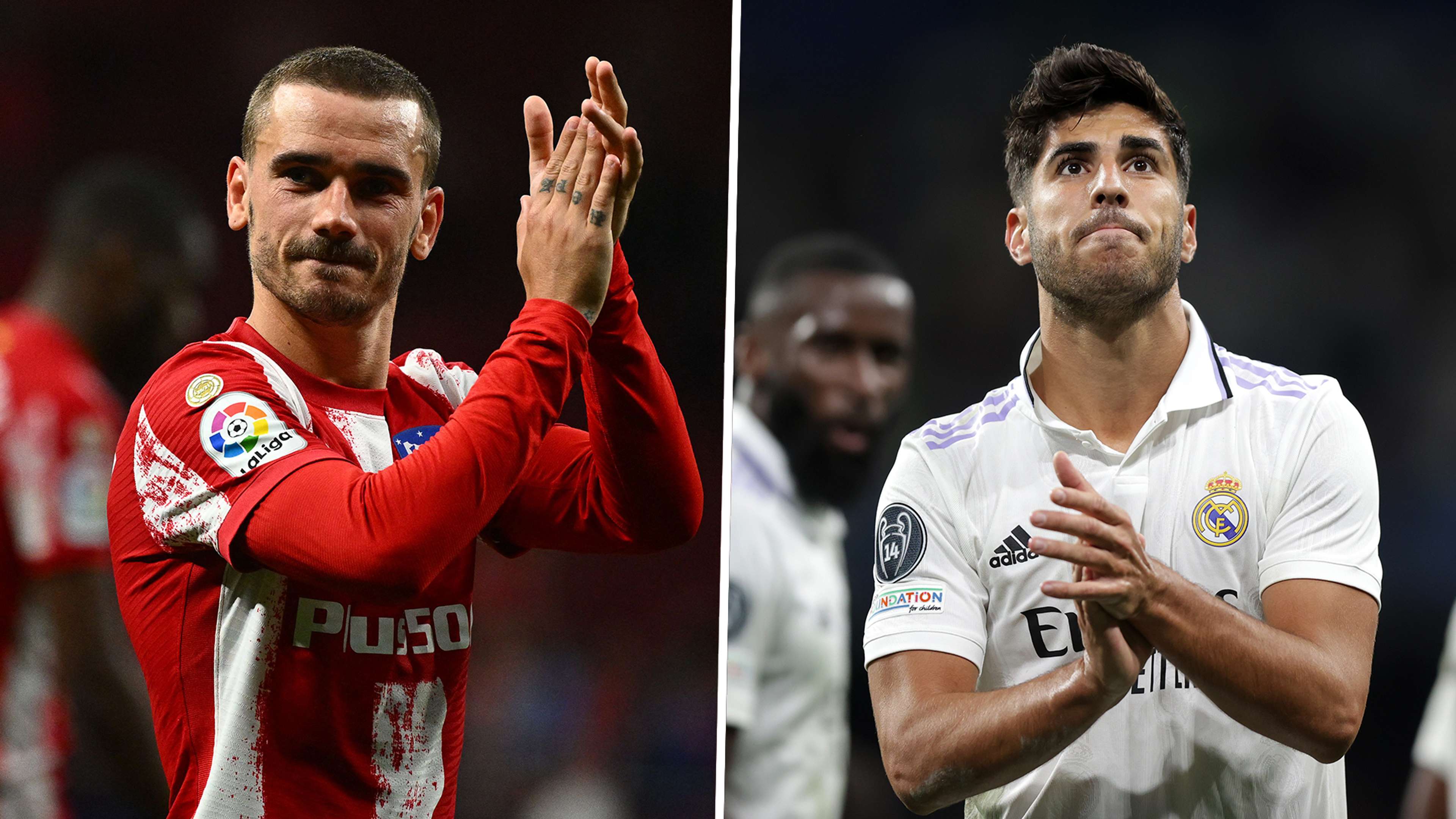 Antoine Griezmann Marco Asensio Atletico Real Madrid