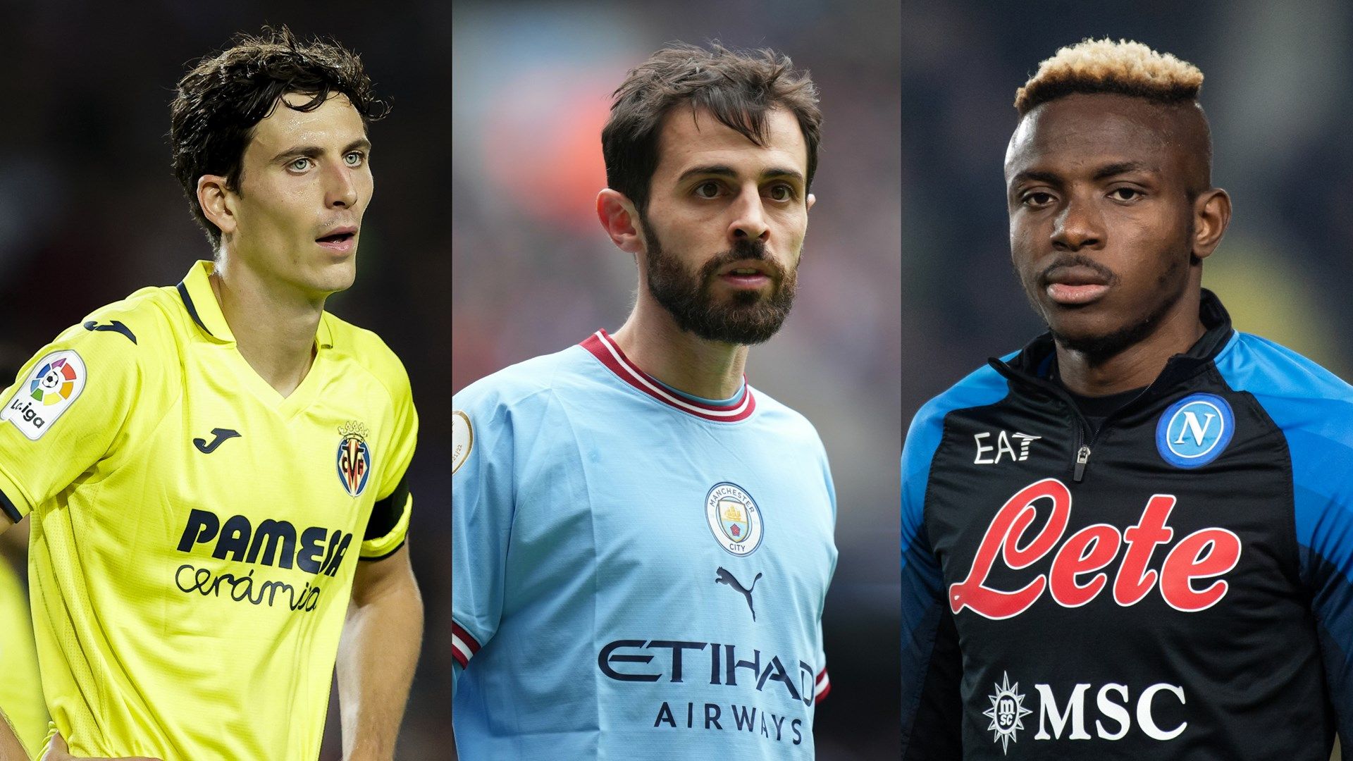 Pau Torres Bernardo Silva Victor Osimhen split