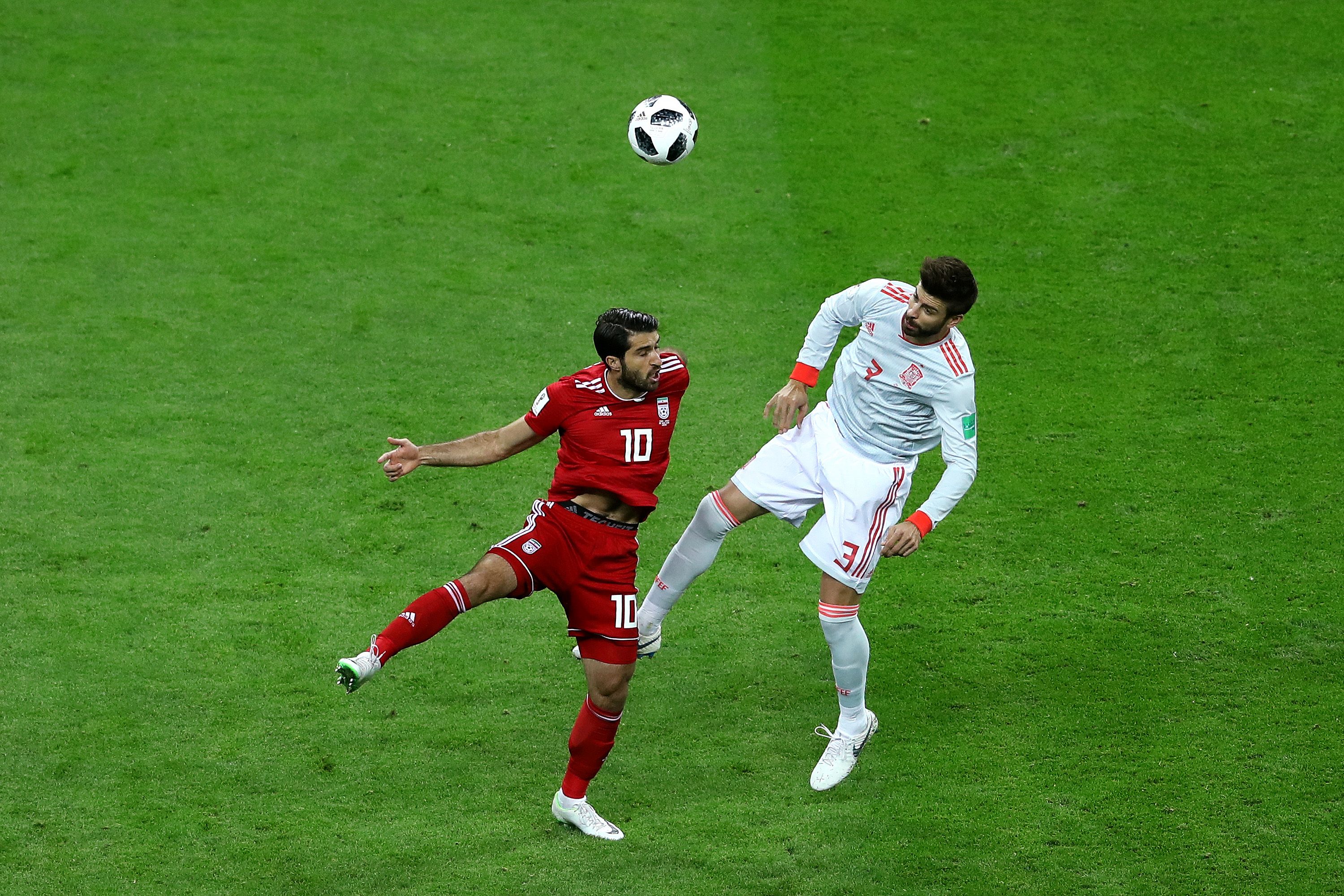 Gerard Pique Iran Spain World Cup