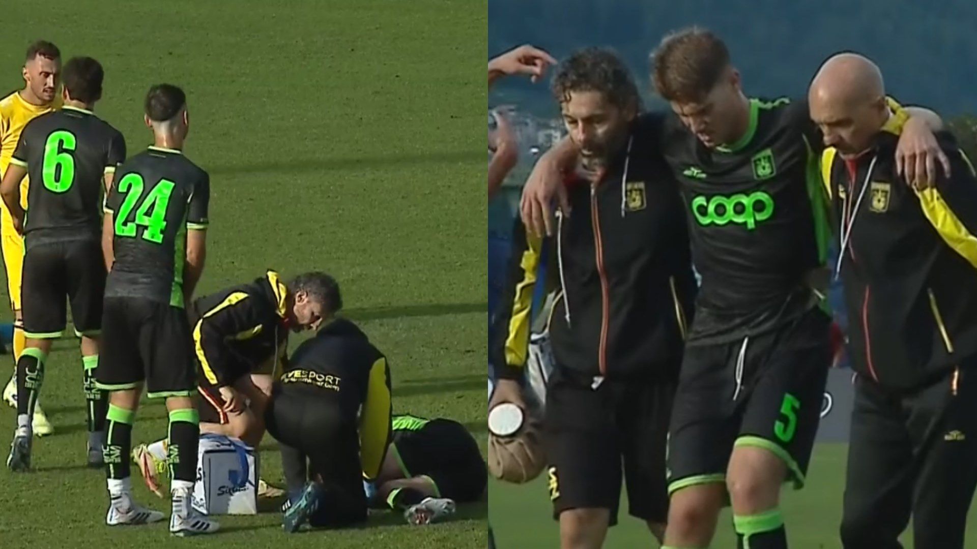 Pompetti infortunio Napoli Catanzaro 26072025