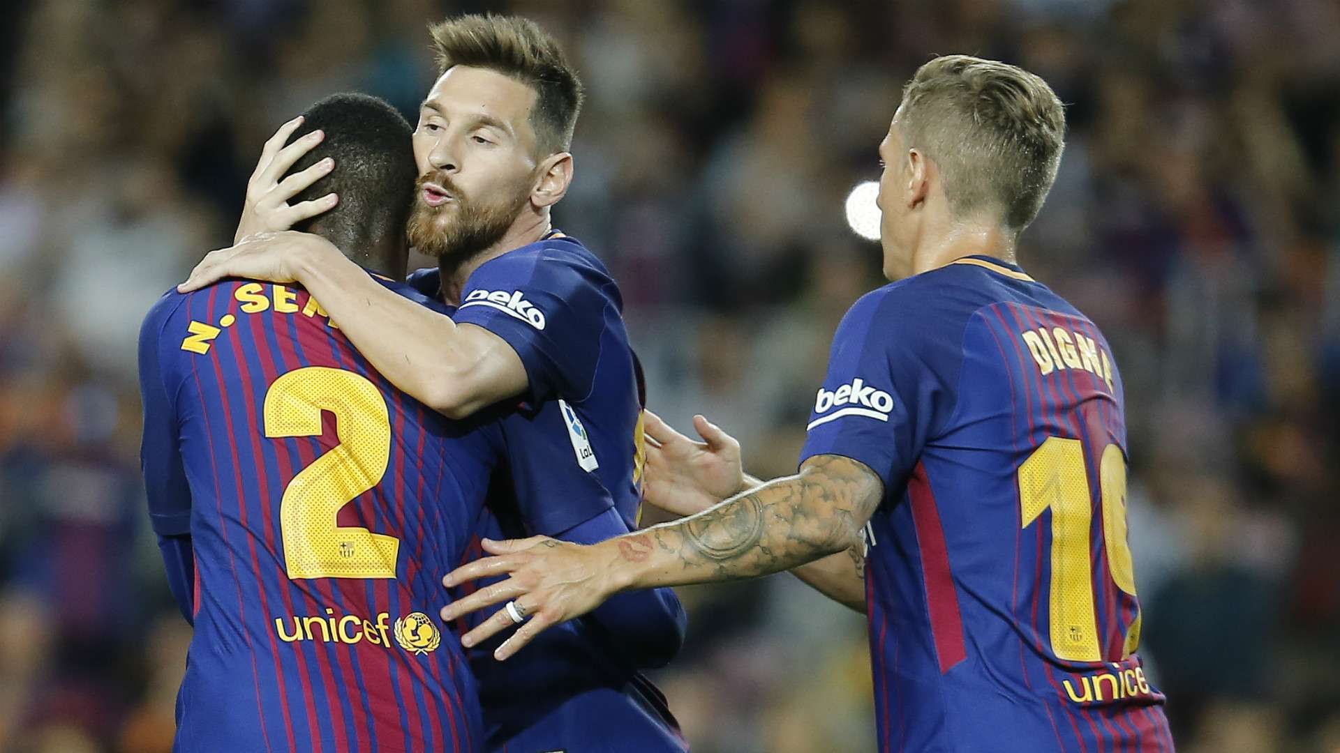 Lionel Messi Semedo Deulofeu Barcelona Eibar LaLiga