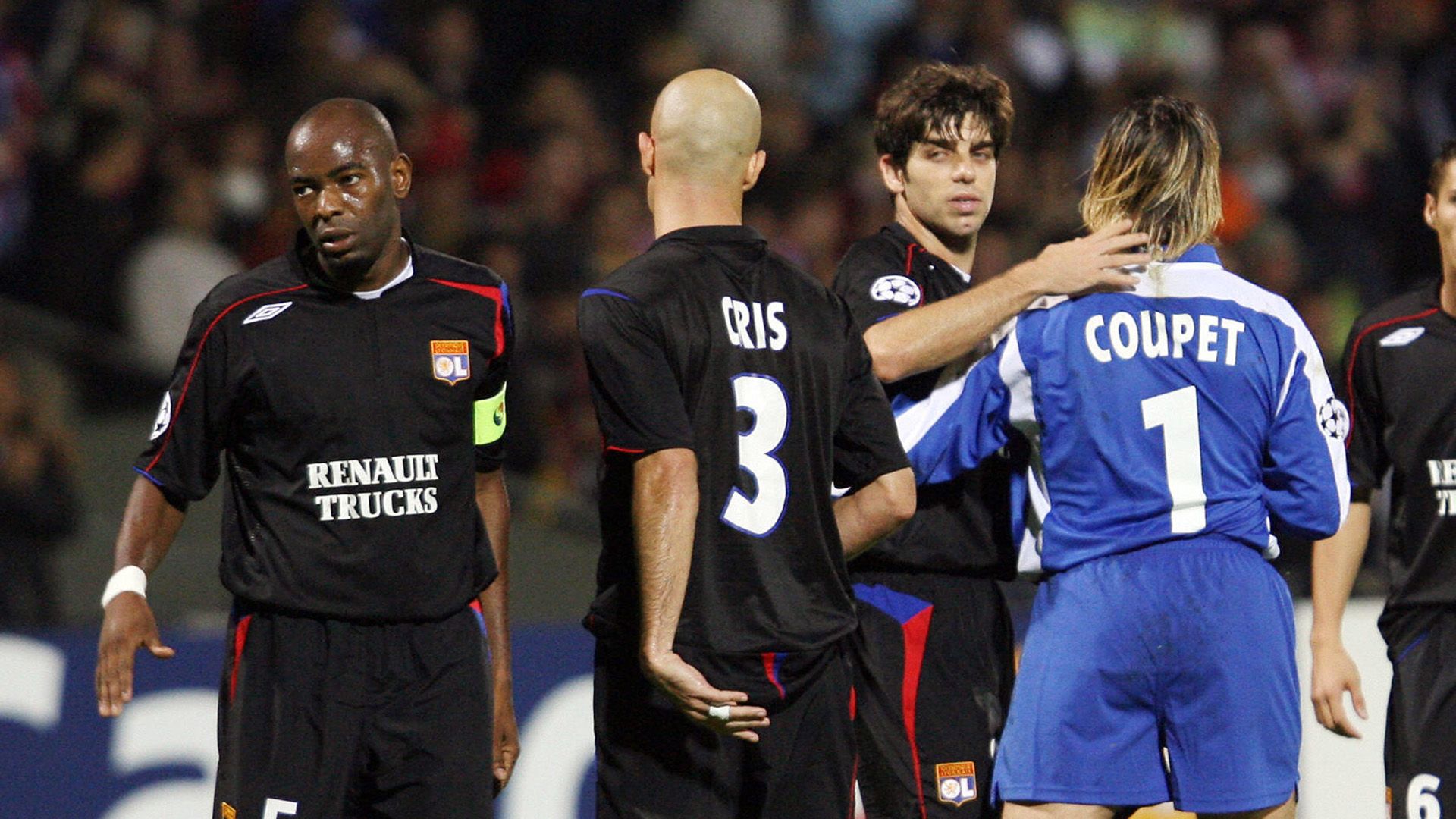 Lyon 2005 Juninho Caçapa Cris Coupet