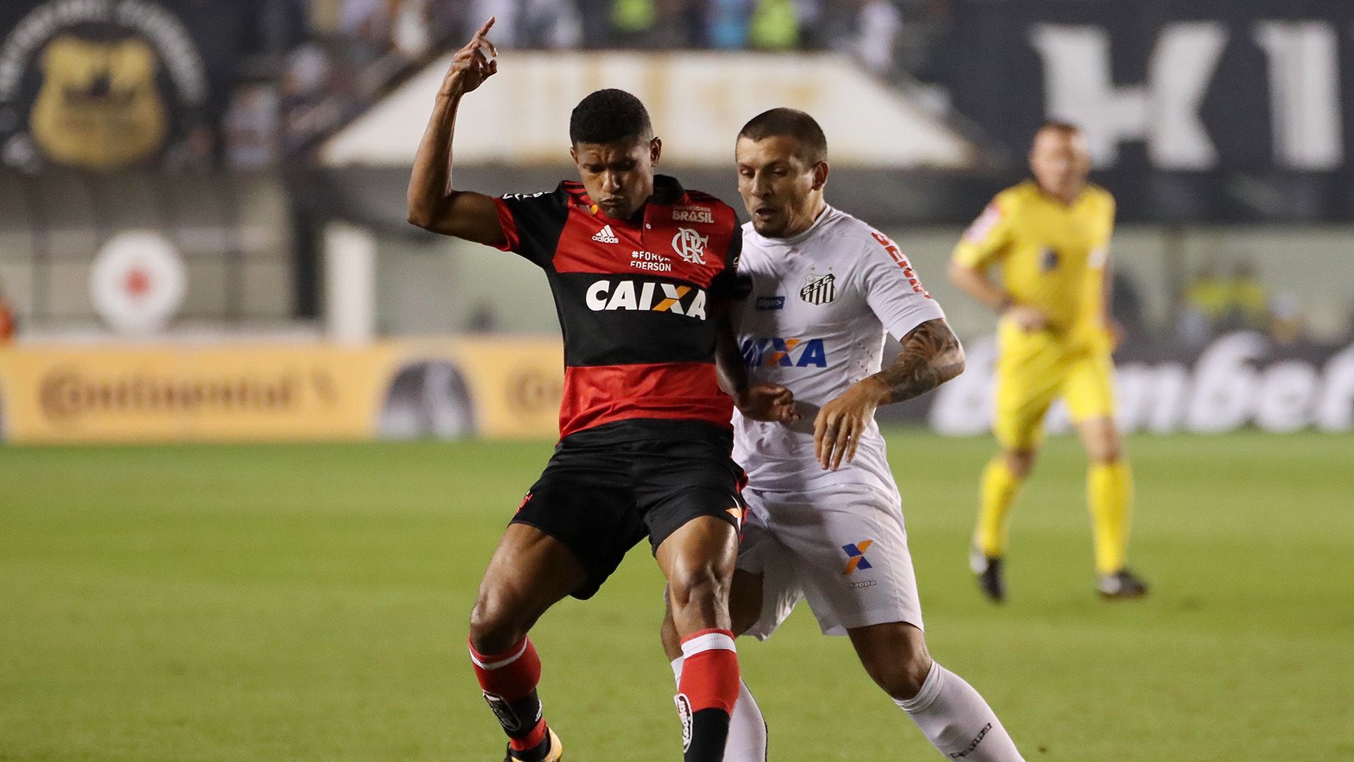 Marcio Araujo Emiliano Vecchio Santos Flamengo Copa do Brasil 26072017