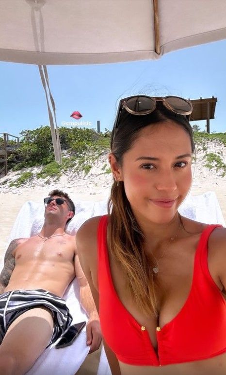 Christian Pulisic Alexa Melton beach 2024