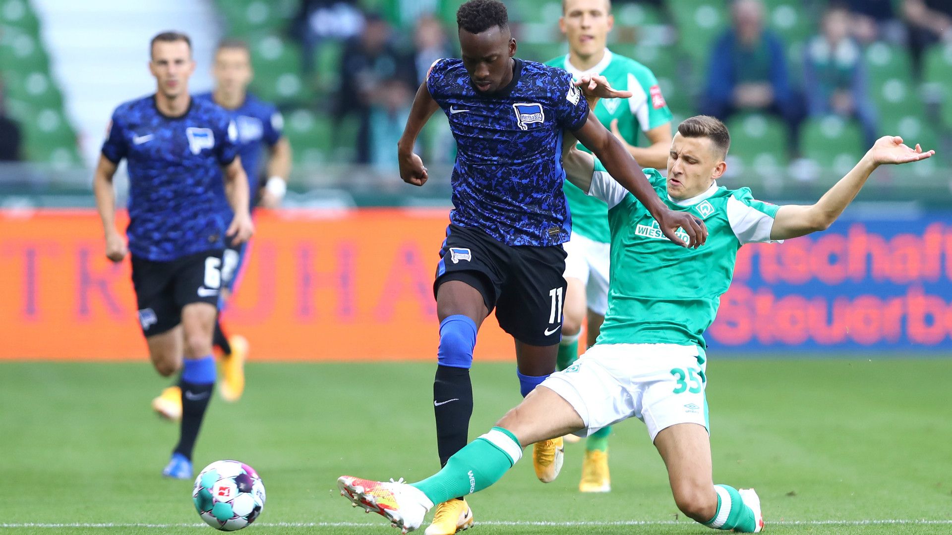 MATHEUS CUNHA HERTHA BSC BERLIN MAXIMILIAN EGGESTEIN WERDER BREMEN GERMAN BUNDESLIGA 19092020