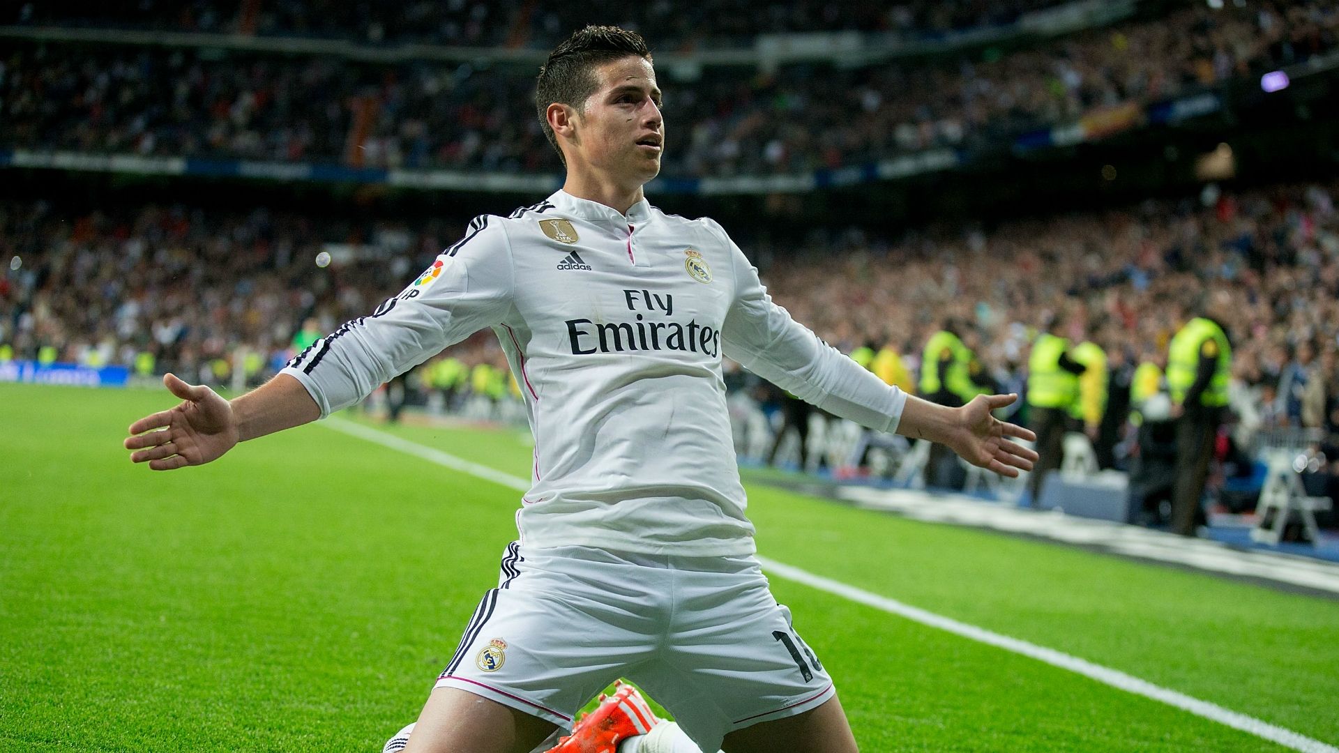 James Rodriguez Real Madrid Malaga Liga BBVA 04182015