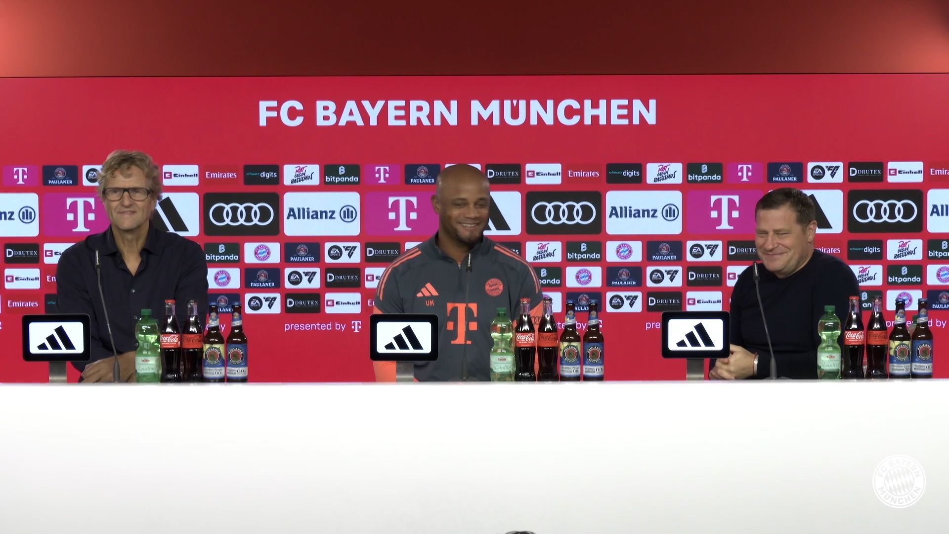 Max Eberl, Vincent Kompany Pressekonferenz