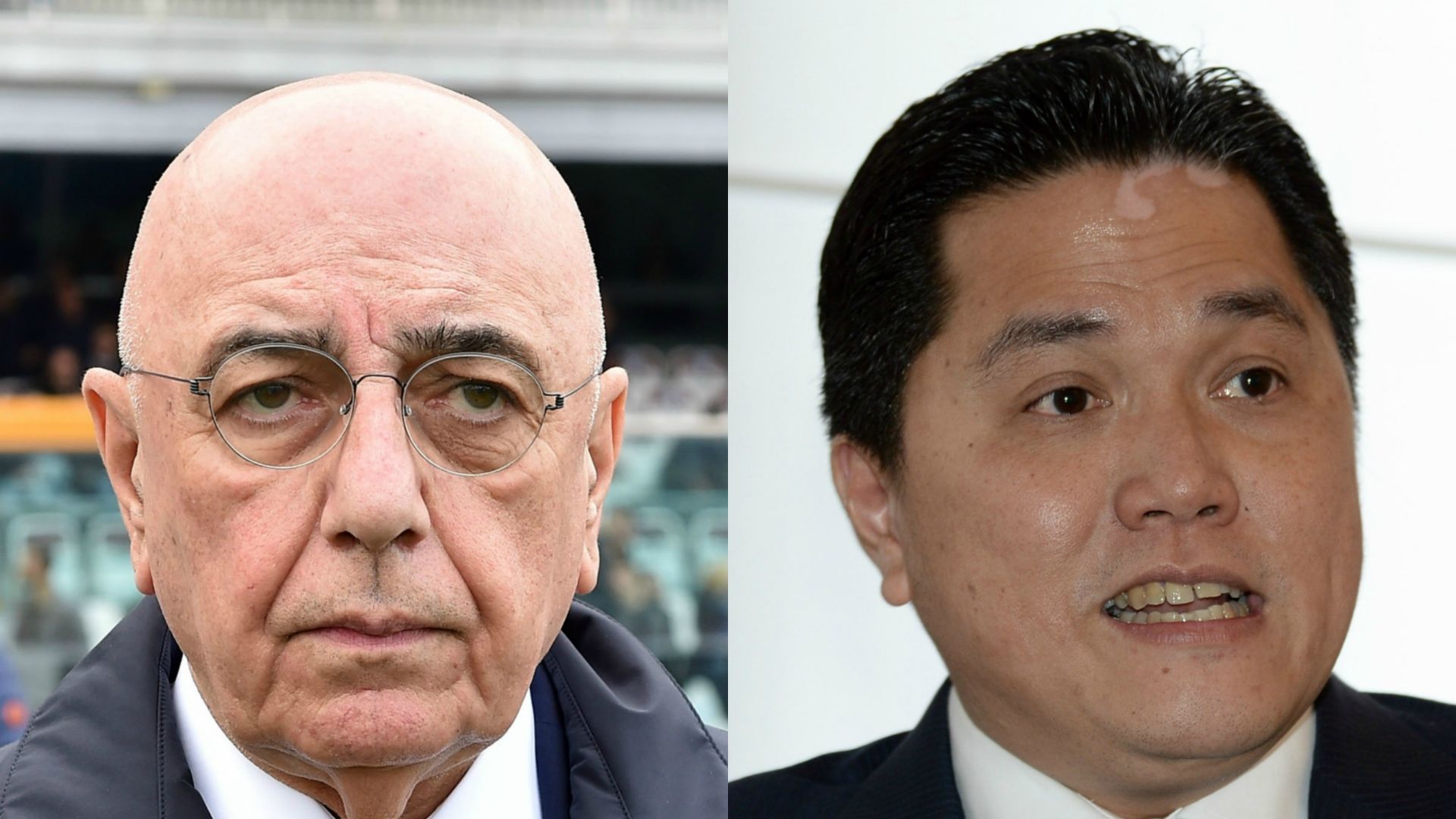 Adriano Galliani Erick Thohir collage