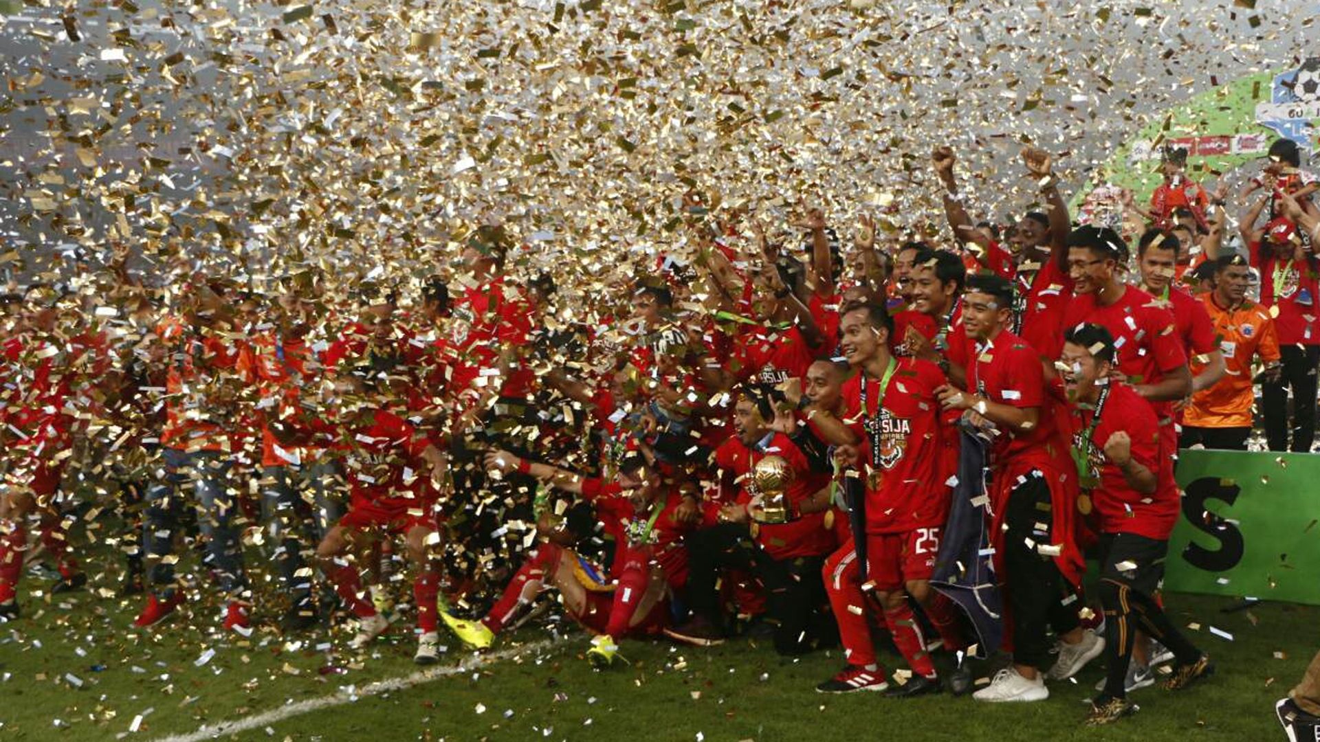 Selebrasi Persija Juara Liga 1 2018