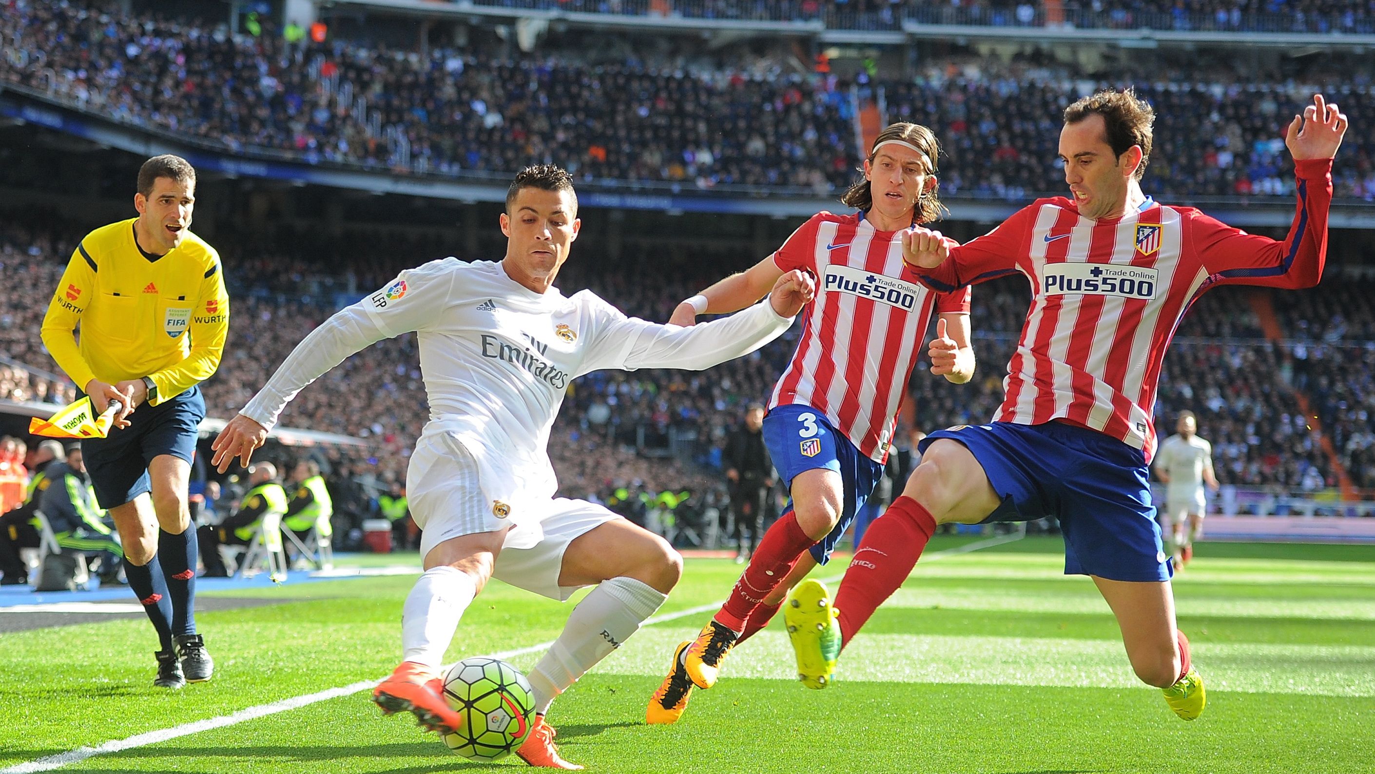 Diego Godin Filipe Luis Atletico Madrid Cristiano Ronaldo Real Madrid