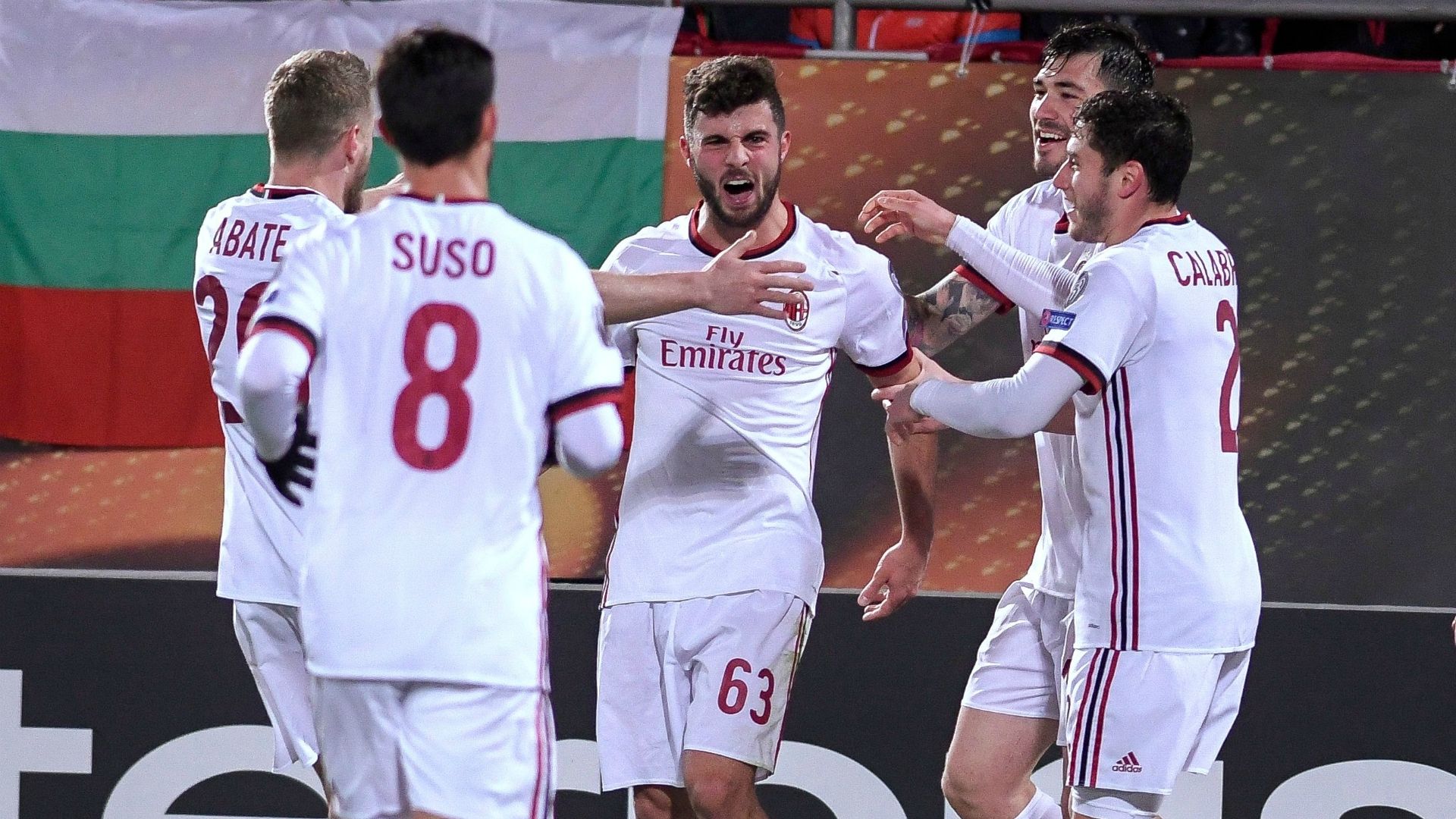 Patrick Cutrone Ludogorets Milan UEFA Europa League 02152018