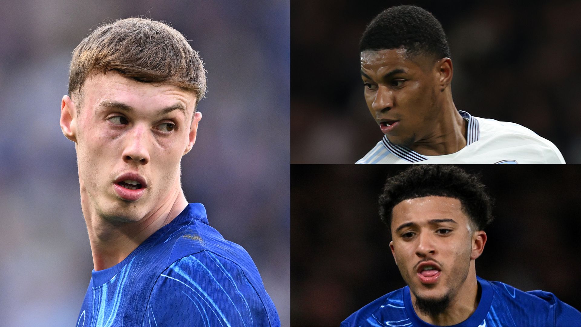 GFX Cole Palmer Marcus Rashford Jadon Sancho