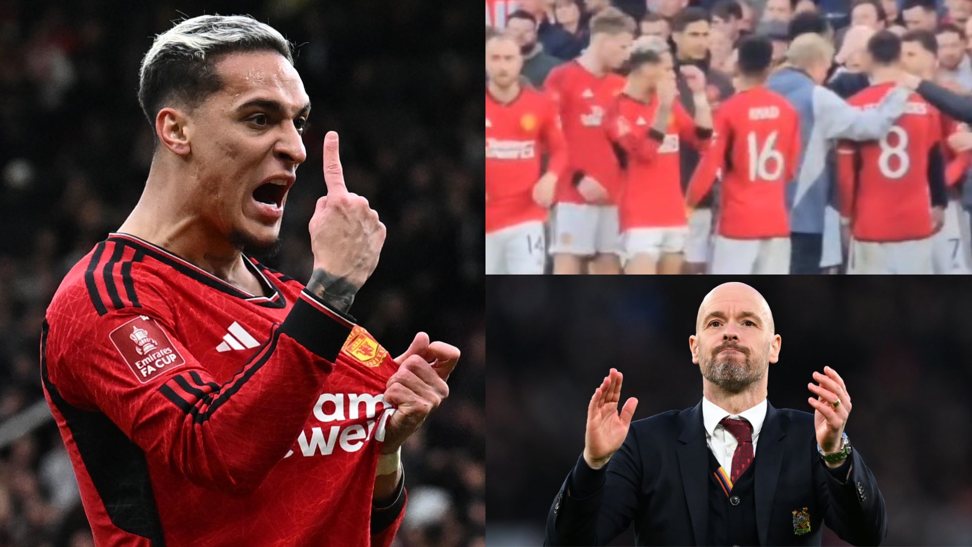 Antony Erik ten Hag Manchester United Liverpool 2024