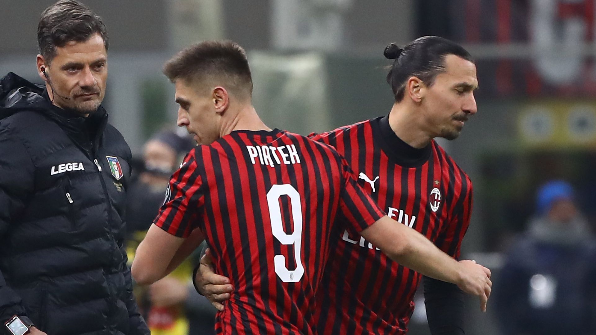 Krzysztof Piatek Zlatan Ibrahimovic Milan