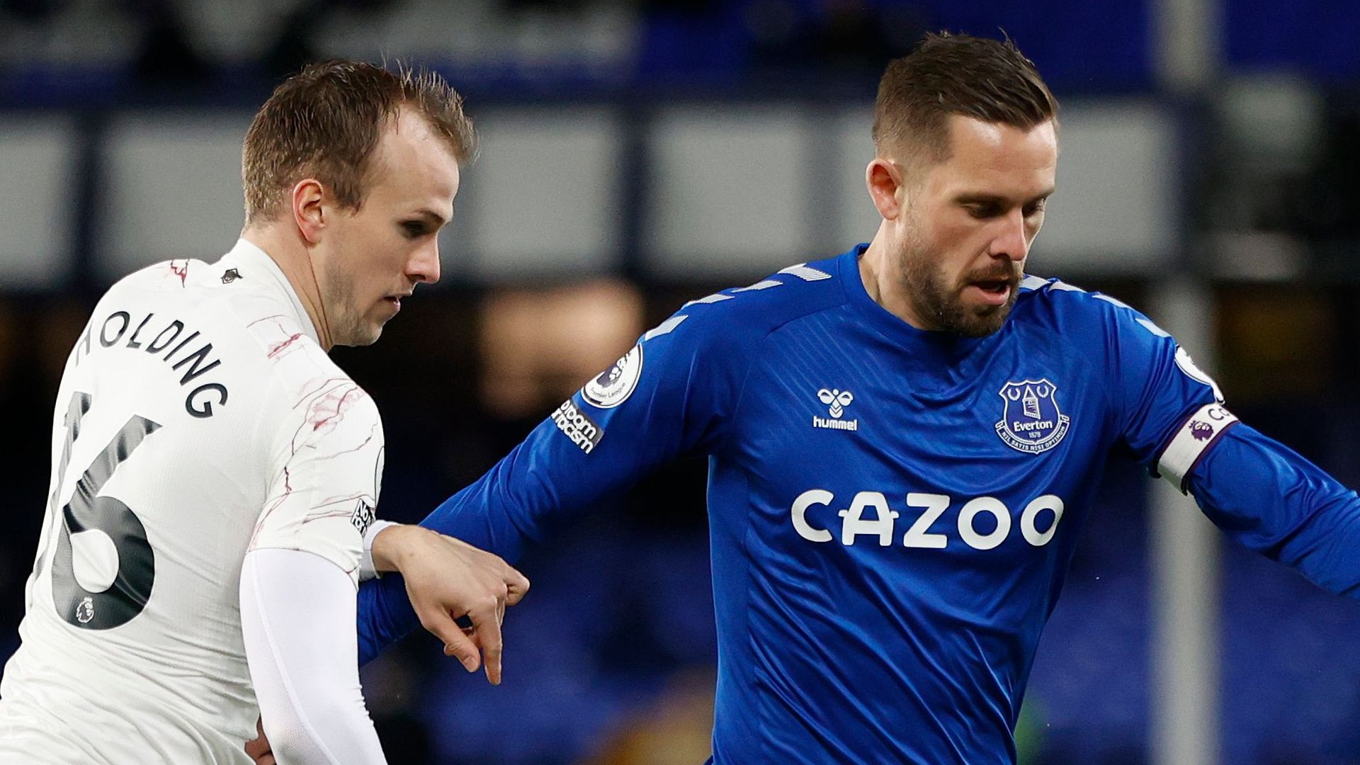 Rob Holding Gylfi Sigurdsson Arsenal Everton 2020-21