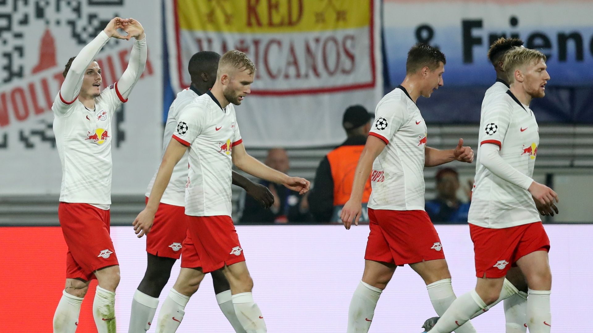 RB Leipzig celebrate vs Zenit