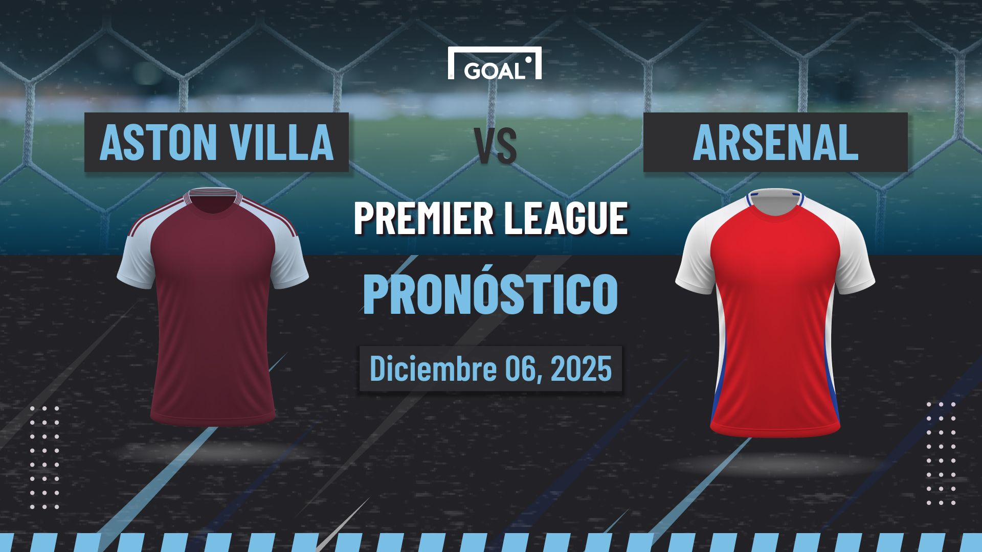 Aston Villa vs Arsenal Pronóstico y Apuestas Premier League | 06/12/25