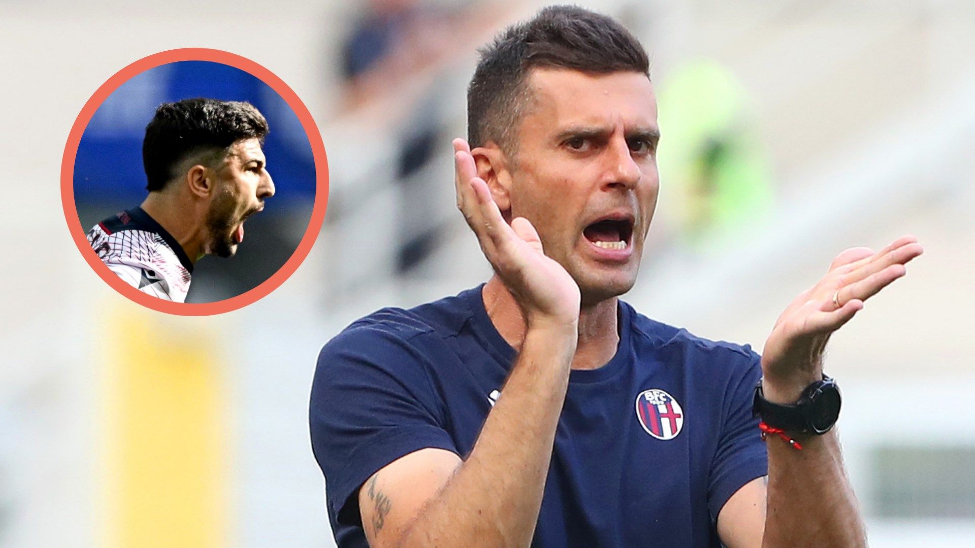 Riccardo Orsolini Thiago Motta Bologna