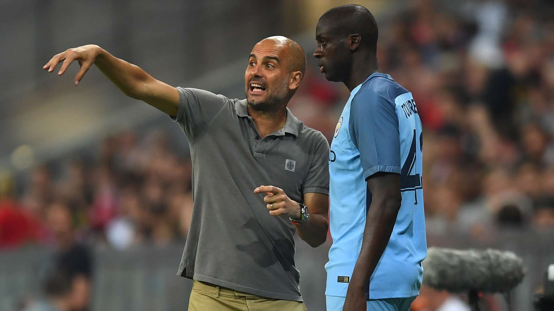 Pep Guardiola Yaya Toure Bayern München Manchester City 07202016