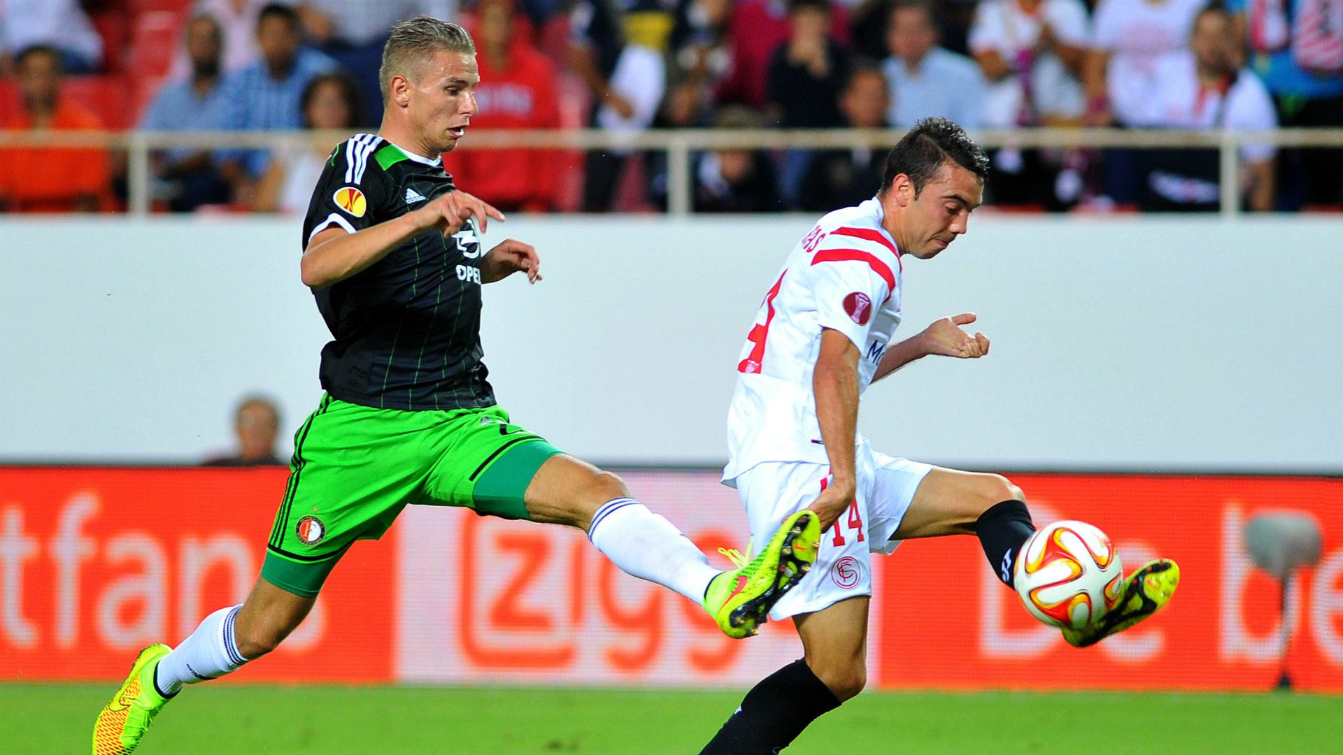 Iago Aspas Tonny Trindade Sevilla Feyenoord Europa League 09182014
