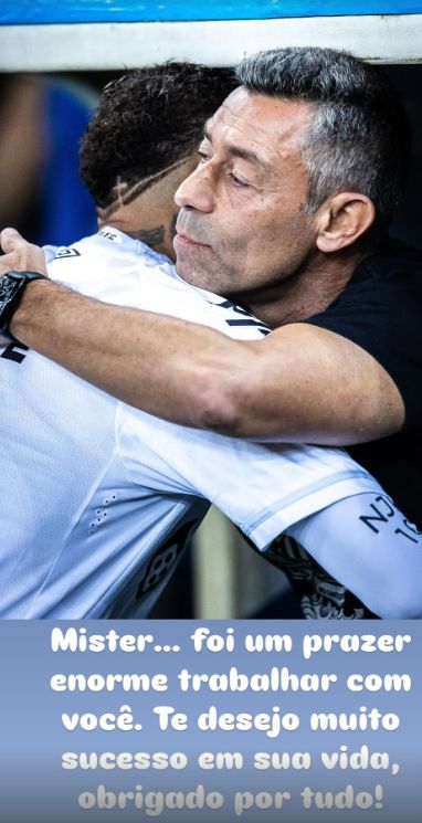 Neymar and Pedro Caixinha