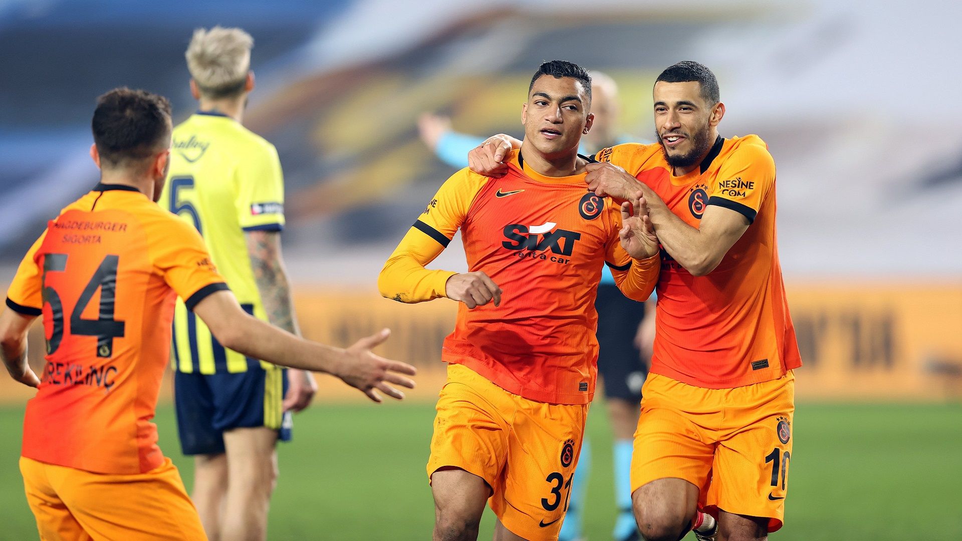 Mostafa Mohamed - Galatasaray Fenerbahce Super Lige 2020-2021