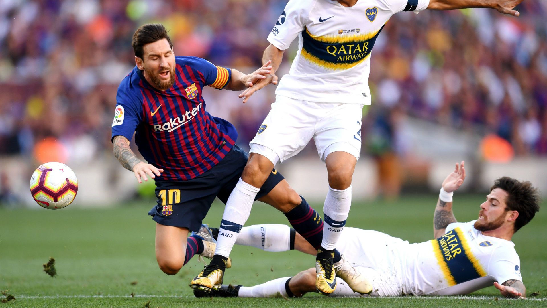 Barcelona Boca Nandez Messi Trofeo Joan Gamper