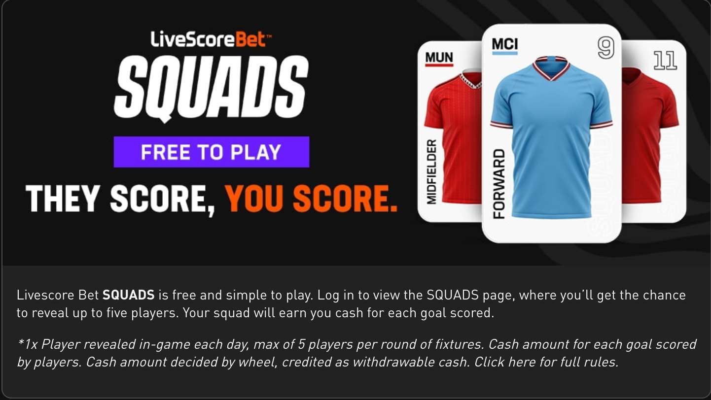 LiveScore Bet Squads
