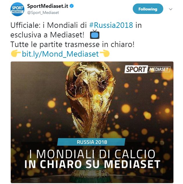 Mondiali Mediaset