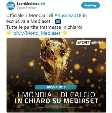 Mondiali Mediaset