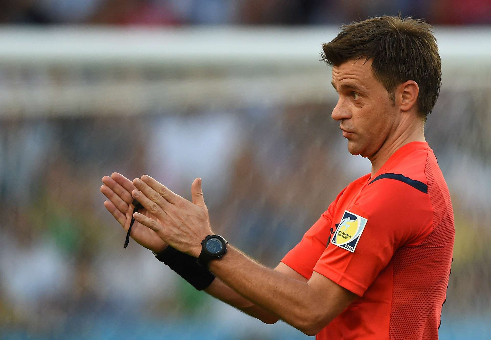 REFEREE NICOLA RIZZOLI GERMANY ARGENTINA 2014 WORLD CUP FINAL 07132014
