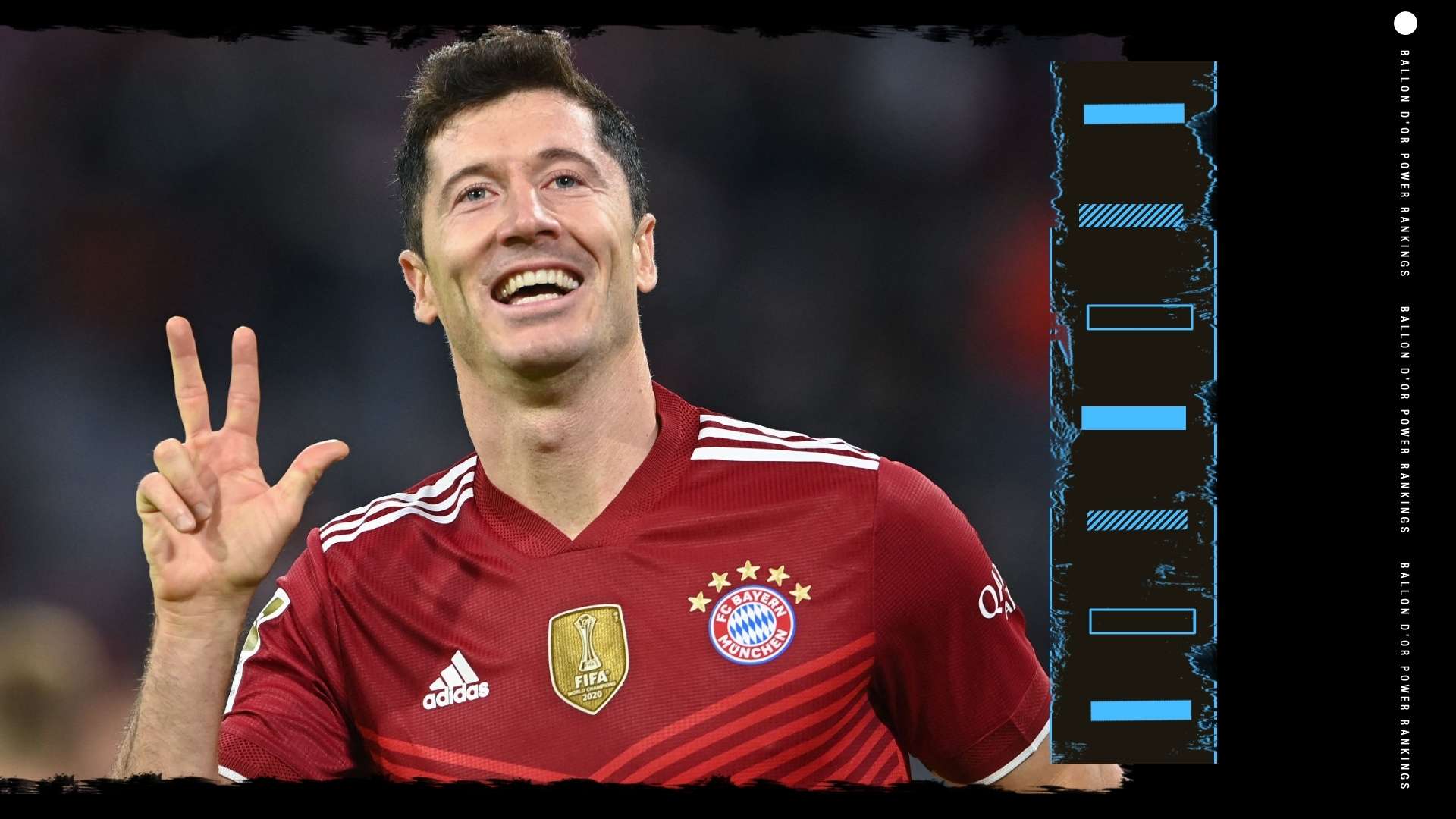 Robert Lewandowski Ballon d'Or Rankings GFX
