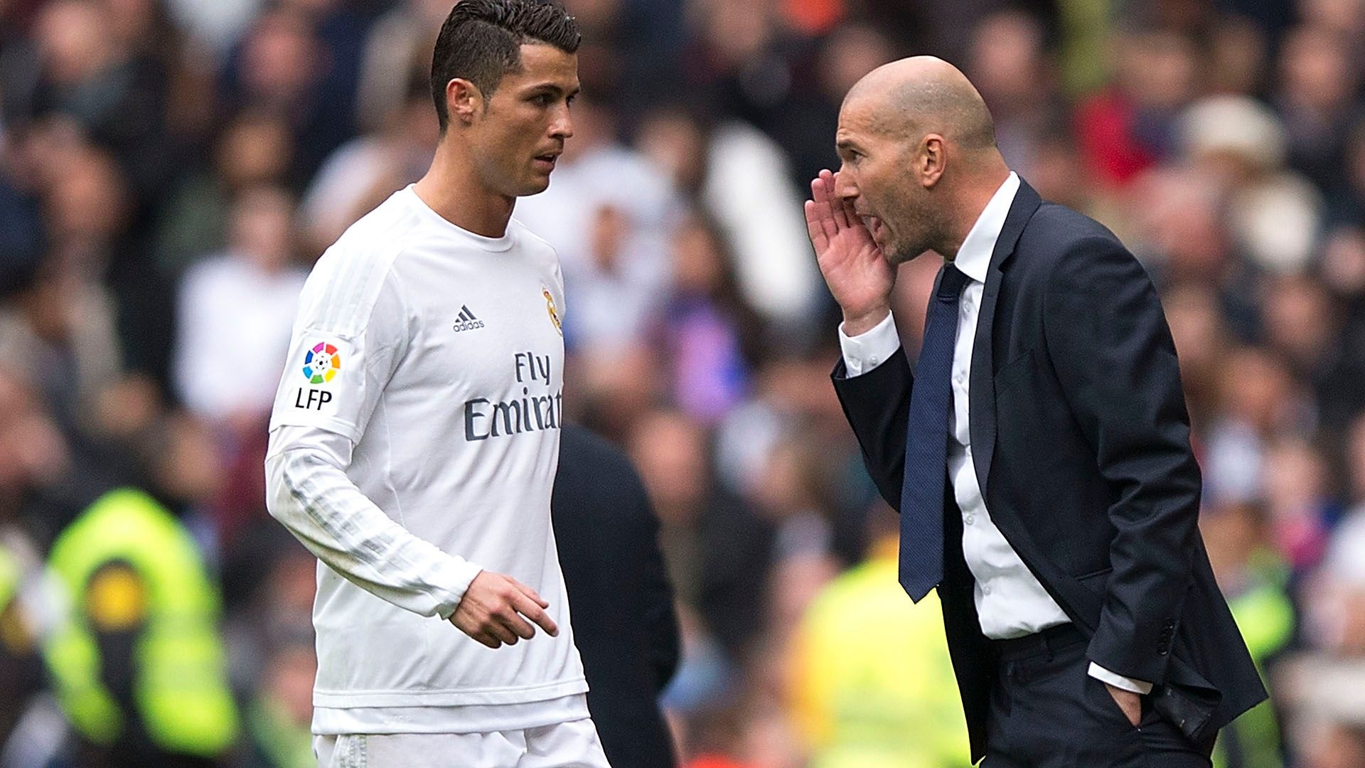 Cristiano Ronaldo Zinedine Zidane Real Madrid Athletic Bilbao 13022016