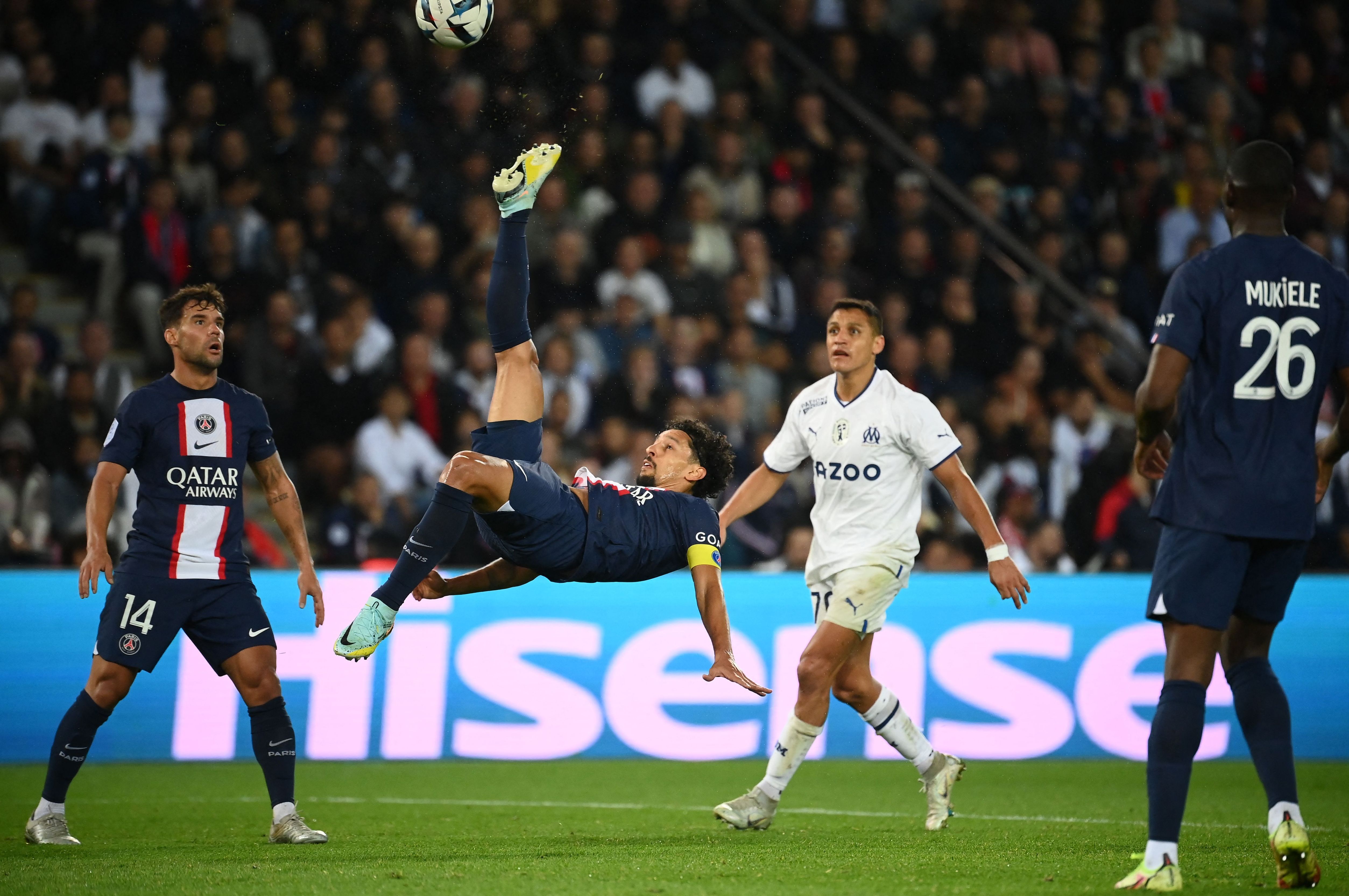 Classique PSG OM Marquinhos Alexis Sanchez