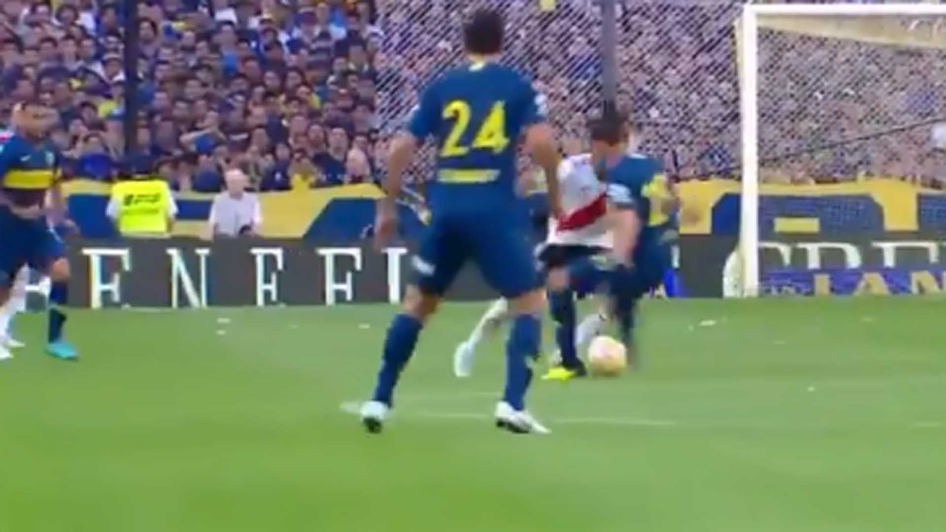 Captura TV Caño Pity Martinez Boca River 230918