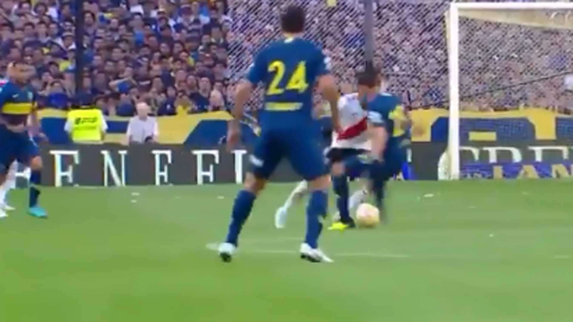 Captura TV Caño Pity Martinez Boca River 230918